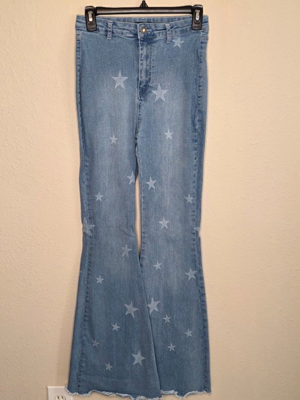 Nasty Gal "Written in The Stars" Denim Flare Jeans, Size 8